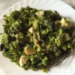 Broccoli con tofu e salsa di tamari e senape