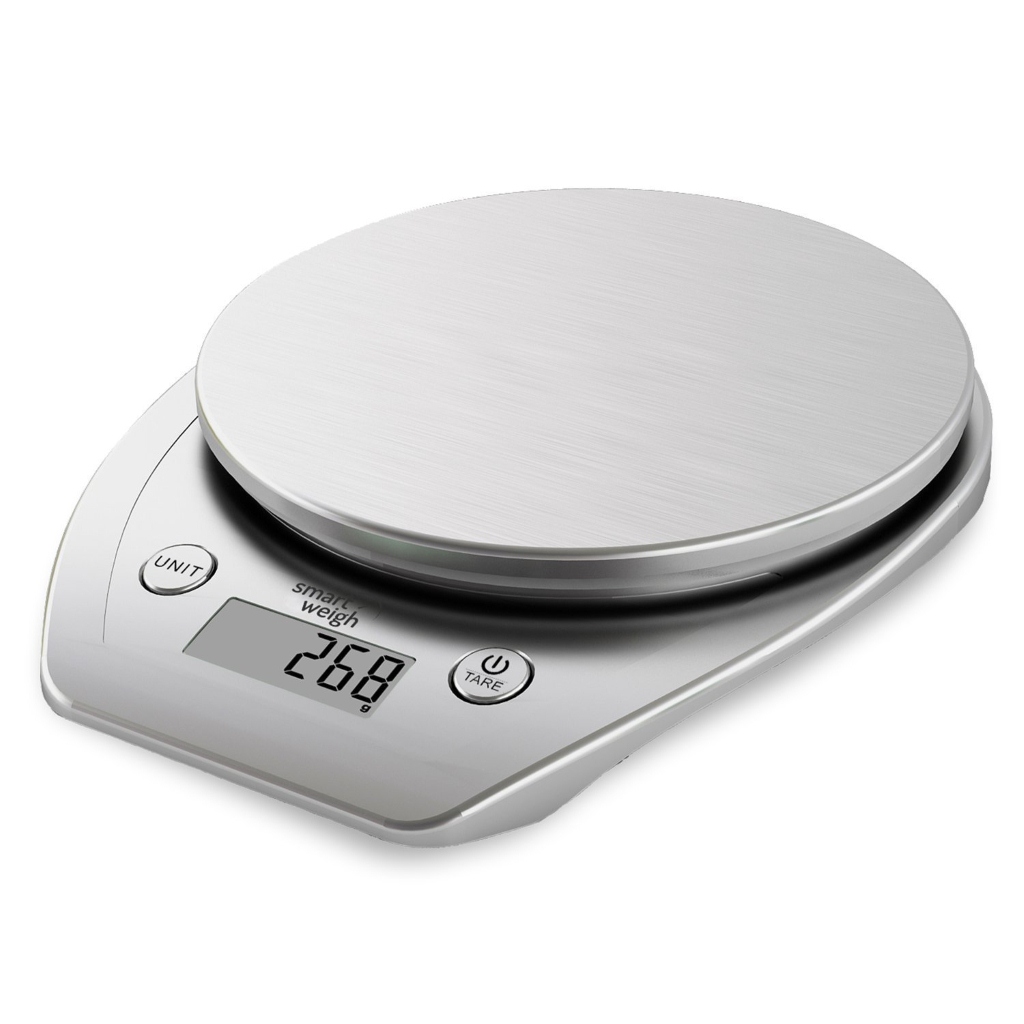 Smart Weigh Bilancia multifunzione da 11lb_kg per cucina e cibo, Piattaforma in acciaio inossidabile, Grande schermo LCD, (Argento)_ Amazon.it_ Casa e cucina dietaokit